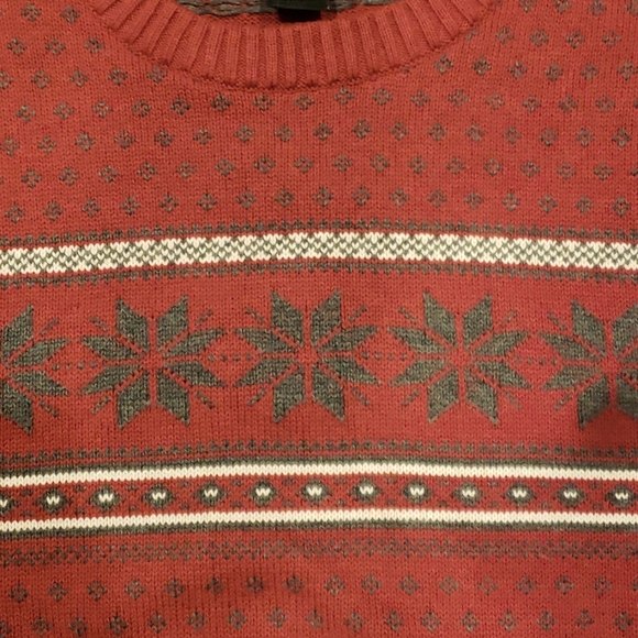 Jos. A. Bank Snowflake Holiday Crewneck Sweater - Picture 4 of 6